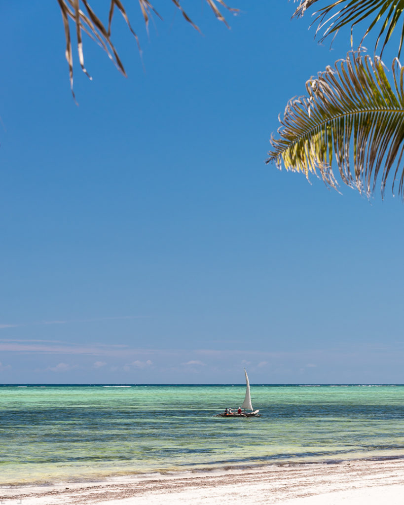 Resa till Zanzibar, Zanzibars stränder, Zanzibar resa, segla dow